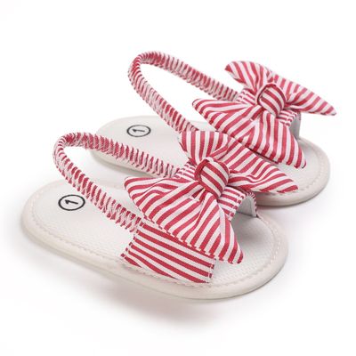 Baby Girls Bow Sandals – Soft Sole Elastic Strap Toddler Summer Sandal (3 to 15 months)_img_6
