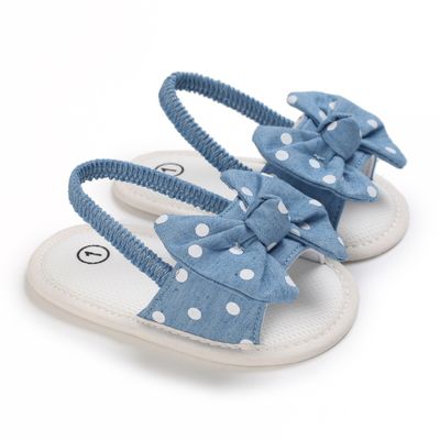 Baby Girls Bow Sandals – Soft Sole Elastic Strap Toddler Summer Sandal (3 to 15 months)_img_4