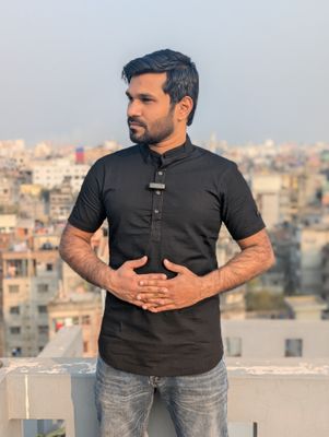 half sleeve black color cotton katua_img_2