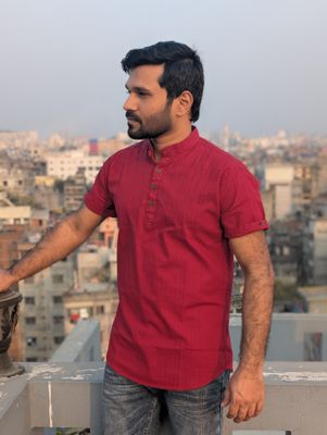 half sleeve cotton katua(maroon color)_img_2