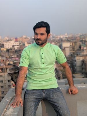 Half sleeve cotton katua(deep pest color)_img_2