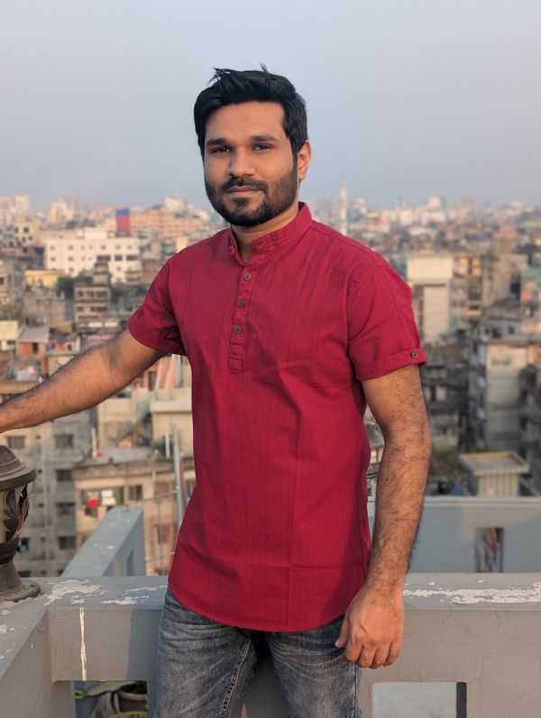 half sleeve cotton katua(maroon color)