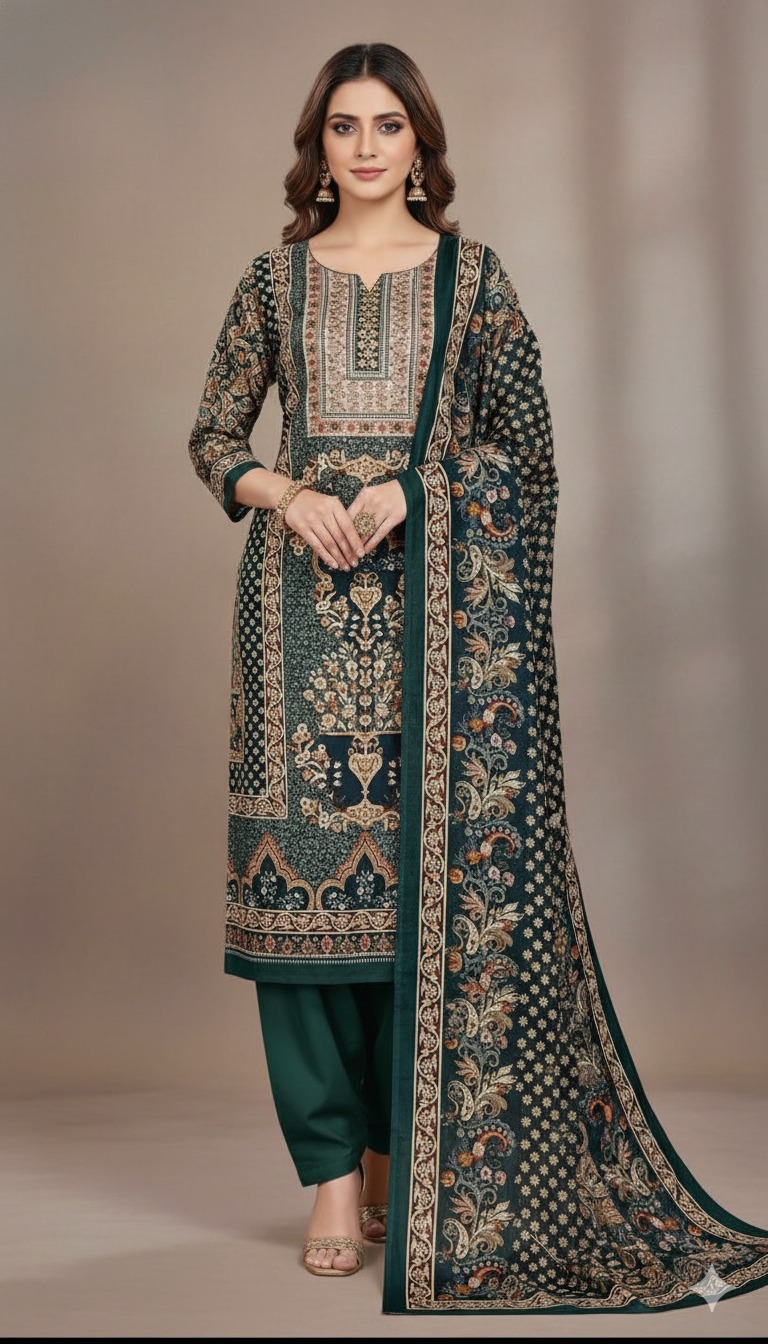 জমজম সুইস লোন প্রিমিয়াম থ্রি পিস(Unstitched)  WhatsApp/IMO: 01716-593156