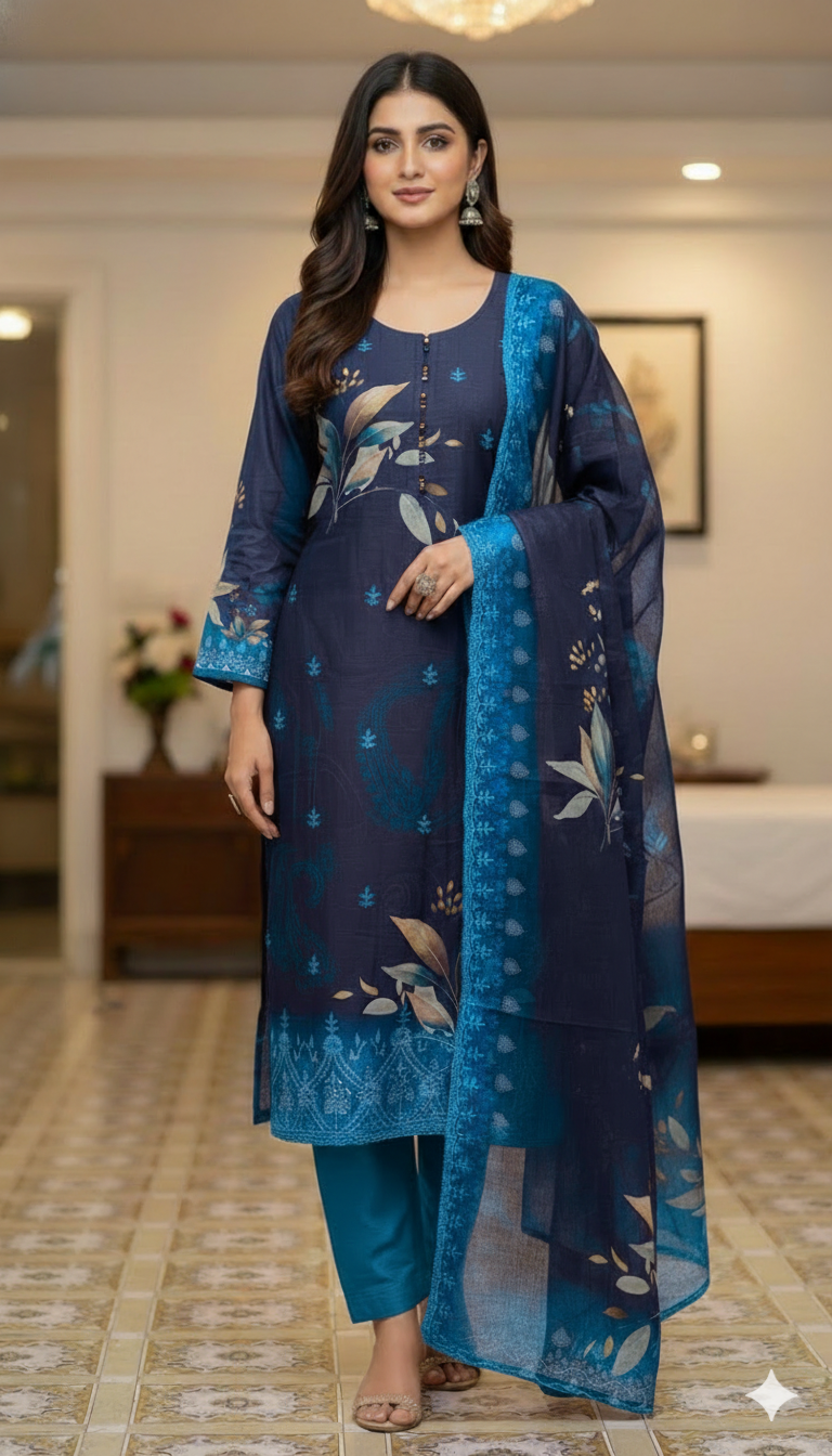 EID SPECIAL PREMIUM COTTON BORAK 3 PCS ( Half Ready )