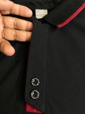 Premium Designer Icon PK Cotton Polo - Black_img_2