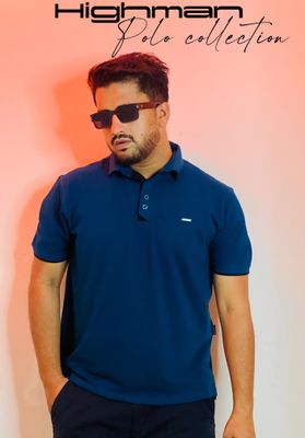 Premium Designer Icon PK Cotton Polo - Sailor Blue