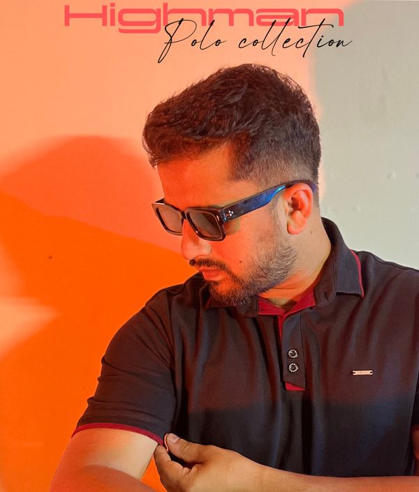 Premium Designer Icon PK Cotton Polo - Black