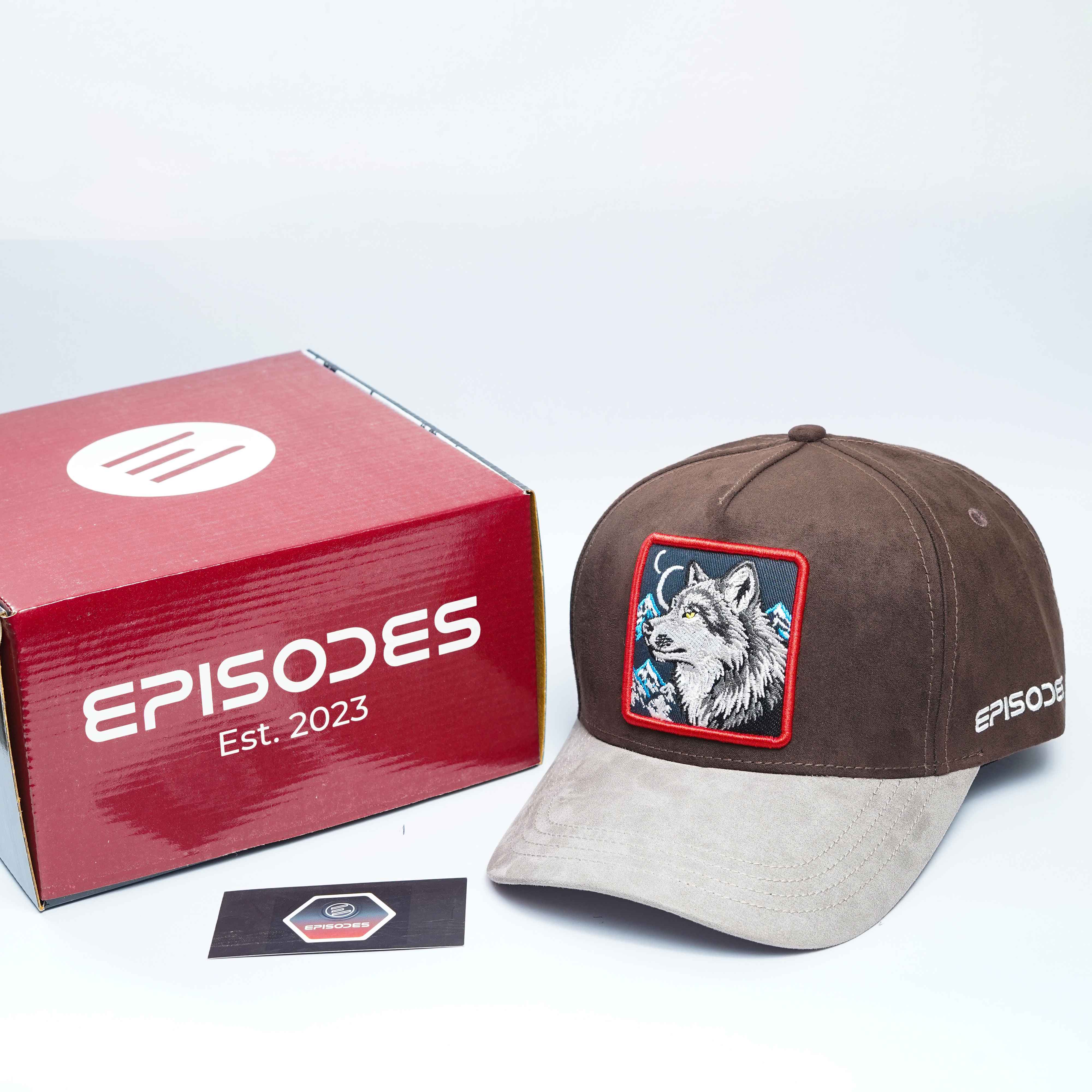 Episodes 'Wolf' High Crown Suede Cap_img_6