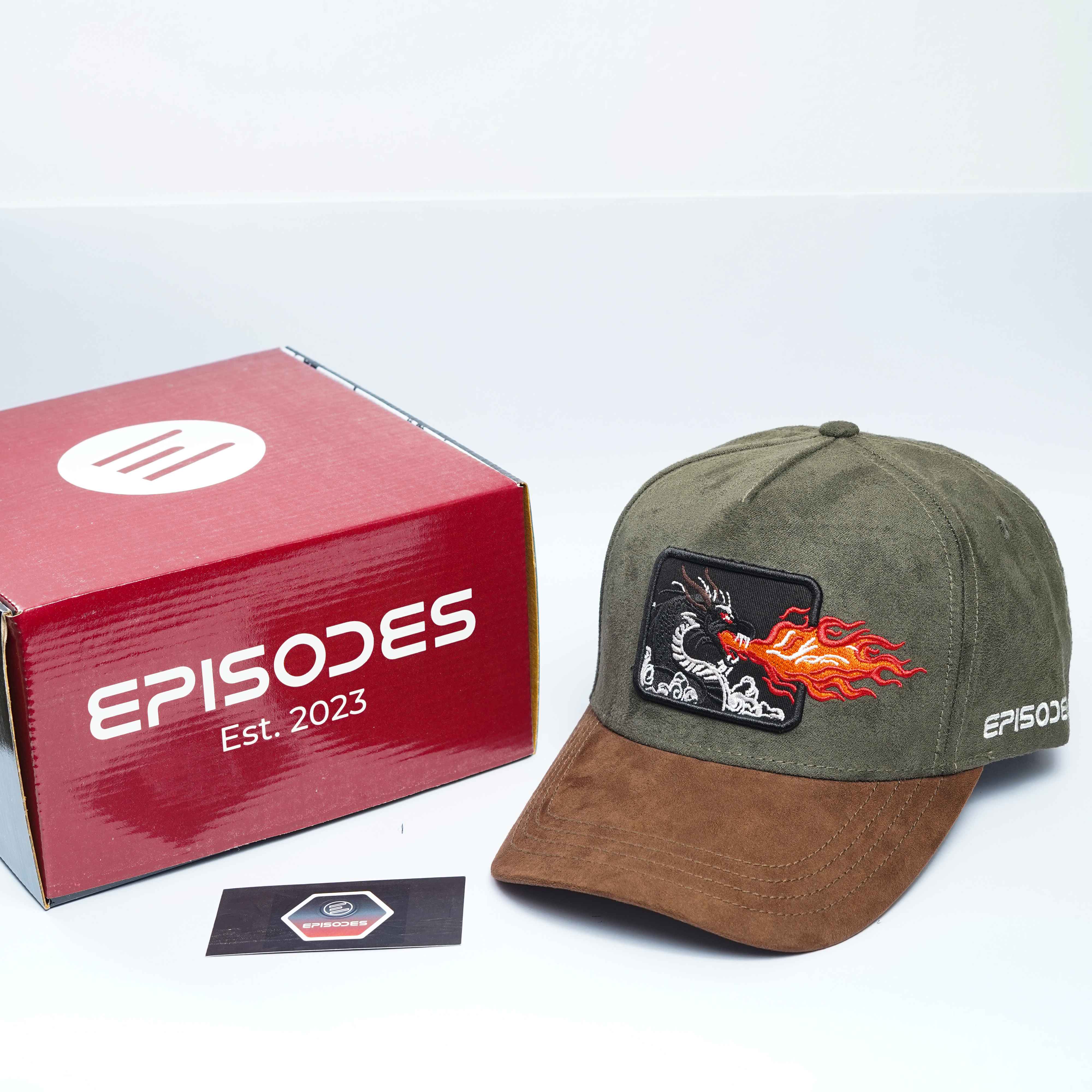 Episodes 'Dragon' High Crown Suede Cap_img_6