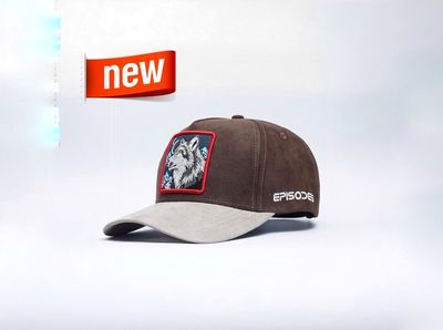 Episodes 'Wolf' High Crown Suede Cap