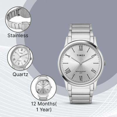 TIMEX Metal Chain Strap Analog Watch - For Men_img_4