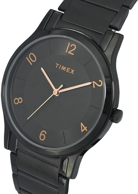 TIMEX Black Dial Stainless Steel Analog Watch_img_3
