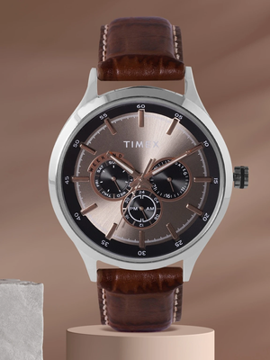 TIMEX Multi Function Chronograph Bronze Dial Analog Watch