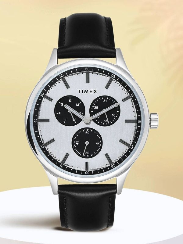 TIMEX Multi Function Silver Dial Analog Watch - For Men