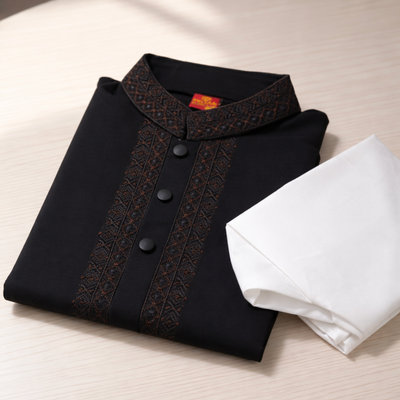 Kids Boy Premium Elegant China Vangchur EID Panjabi with Pant (1 to 7 years)_img_5