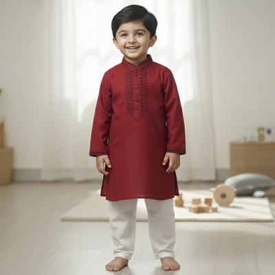 Kids Boy Premium Elegant China Vangchur EID Panjabi with Pant (1 to 7 years)_img_0