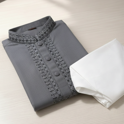 Kids Boy Premium Elegant China Vangchur EID Panjabi with Pant (1 to 7 years)_img_4