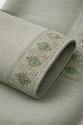 Kids Boy Premium Elegant China Vangchur Green EID Panjabi with Pant (1 to 7 years)_img_5