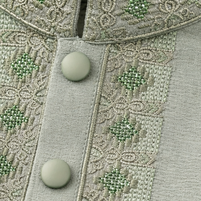 Kids Boy Premium Elegant China Vangchur Green EID Panjabi with Pant (1 to 7 years)_img_4