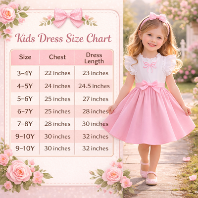 Kids Girls Pink & White Flutter Sleeve Blush Bow Twirl Party Dress (3 to 8 years)_img_7