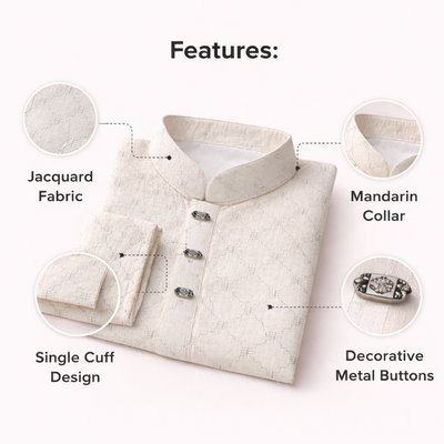 Kids Boy Premium Elegant Embroidered EID Panjabi (8 to 10 years)_img_6