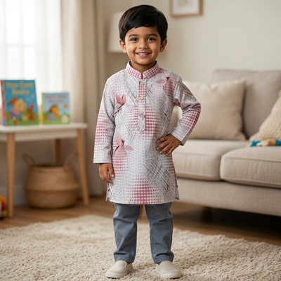 Kids Boy Premium Elegant China Vangchur EID Panjabi (5 to 8 years)_img_1