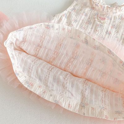 Baby Girl Floral Ruffle Soft Sleeveless Princess Party Dress (0 to 5 years) for yours ANGEL_img_5