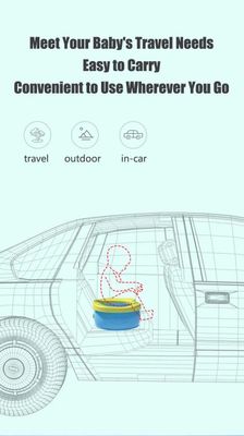 Baby Foldable Travel Potty Seat with 10PCS Garbage Bags & Storage Bag | Portable Toddler Toilet_img_6