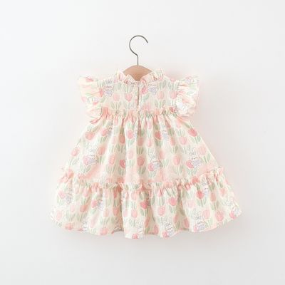 Baby Girl Bunny Soft Cotton Summer Tulip Dress (0–4 Years)_img_2