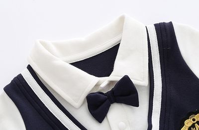 Baby Summer Cotton Bow Tie Romper Dress (0 to 18 months)_img_3