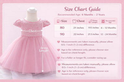 Kids Girls Lace Tulle Elegant Princess Party Dress ( 6 to 24 months)_img_12