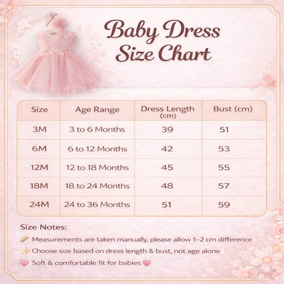 Baby Girls Soft Tulle Princess Floral Party Dress (3 to 36 months)_img_4