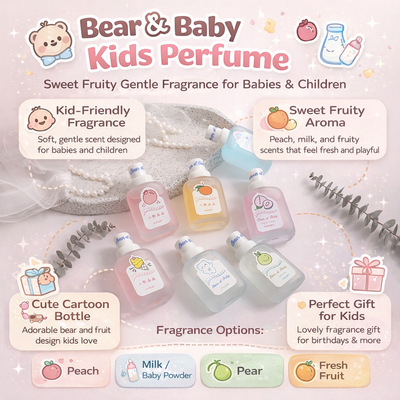 Baby Kids Perfume (50ml)– Sweet Fruity Gentle Fragrance for Babies & Children (Cute Cartoon Bottle)_img_1