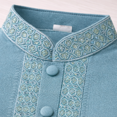 Kids Boy Premium Elegant China Saffron EID Panjabi with Pant (2 to 8 years)_img_7