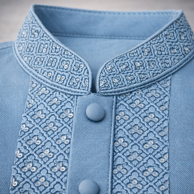 Kids Boy Premium Elegant China Vangchur Golden EID Panjabi with Pant (2 to 8 years)_img_6