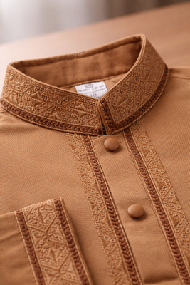 Kids Boy Premium Elegant China Vangchur Golden EID Panjabi with Pant (2 to 8 years)_img_4