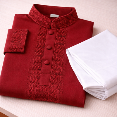 Kids Boy Premium Elegant China Saffron EID Panjabi with Pant (2 to 8 years)_img_3