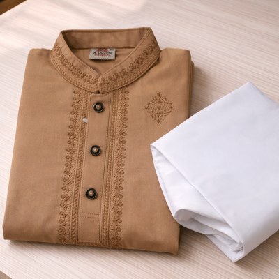 Kids Boy Premium Elegant China Cotton EID Panjabi with Pant (2 to 8 years)_img_4