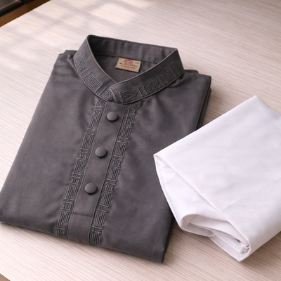 Kids Boy Premium Elegant China Cotton EID Panjabi with Pant (2 to 8 years)_img_1