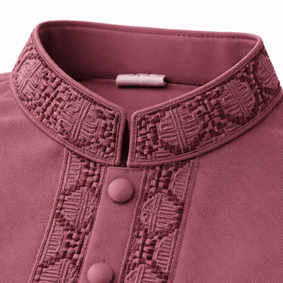 Kids Boy Premium Elegant China Vangchur Saffron EID Panjabi with Pant (2 to 8 years)_img_6