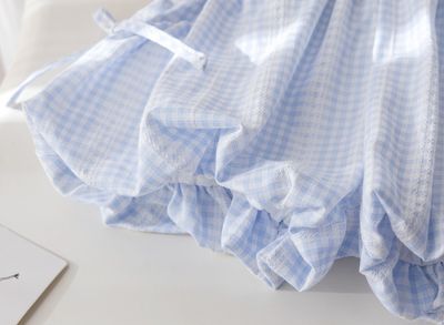 Baby Girl Bunny Print Top & Blue Check Shorts Set (1 to 6 years) for yours ANGEL_img_9