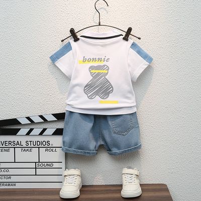 Baby Boy Stylish Polo T-Shirt & Denim Shorts Summer Set (6 Months – 3 Years)_img_5
