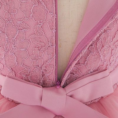 Kids Girls Lace Tulle Elegant Princess Party Dress ( 6 to 24 months)_img_8