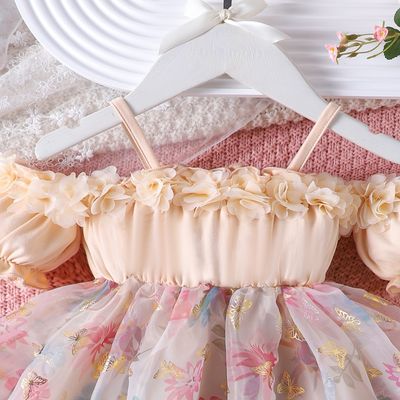 Baby Girl Floral Off Shoulder Princess Dress (1.5 to 6 years) for your ANGEL_img_2