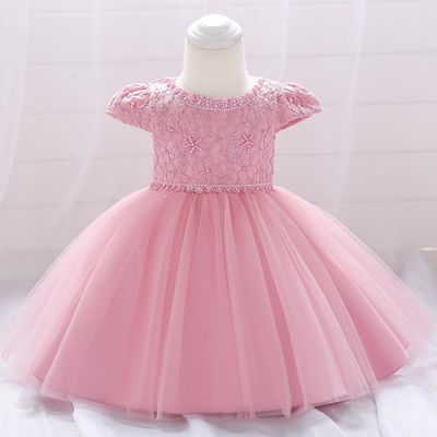 Kids Girls Lace Tulle Elegant Princess Party Dress ( 6 to 24 months)_img_1
