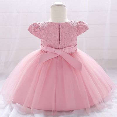 Kids Girls Lace Tulle Elegant Princess Party Dress ( 6 to 24 months)_img_6