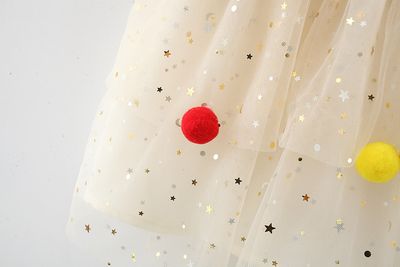 Baby Girl Flying Sleeves Red Heart Tulle Summer Princess Dress (6 months to 3 years)_img_2