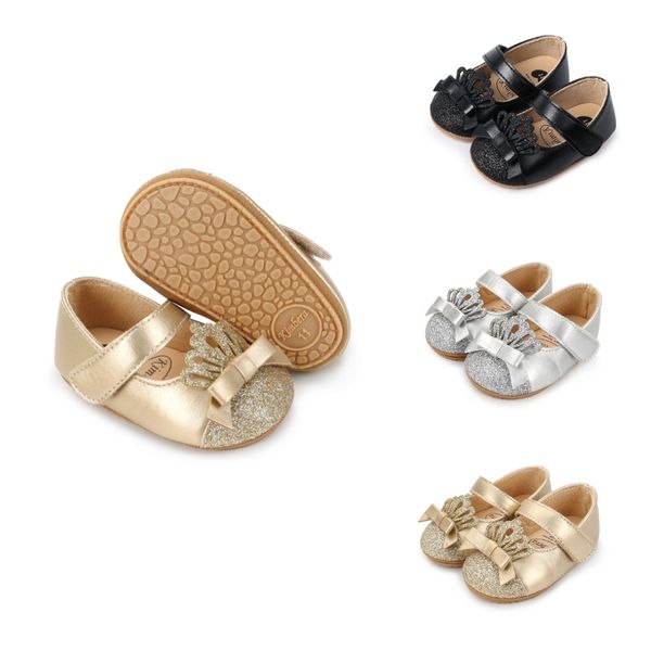 Baby Girl Princess Crown Anti-Slip Sole Party Shoe (0 to 10 months) for ANGEL