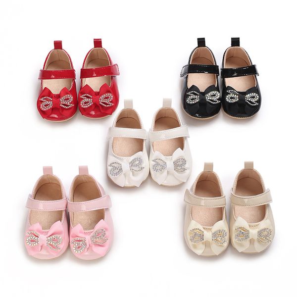 Baby Girl Rhinestone Bow Party Shoe (0 to 15 months) for ANGEL