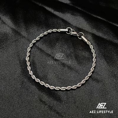 3mm Twist Rope Combo Chain + Bracelet (Silver Edition)_img_1